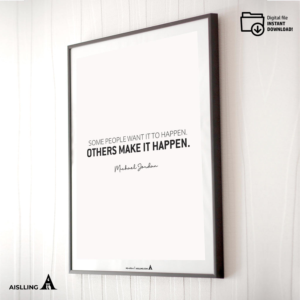 Aislling — Motivational Quotes, some people want it to happen, Michael Jordan, NBA Sports, Printable NBA Po... | Aislling printable