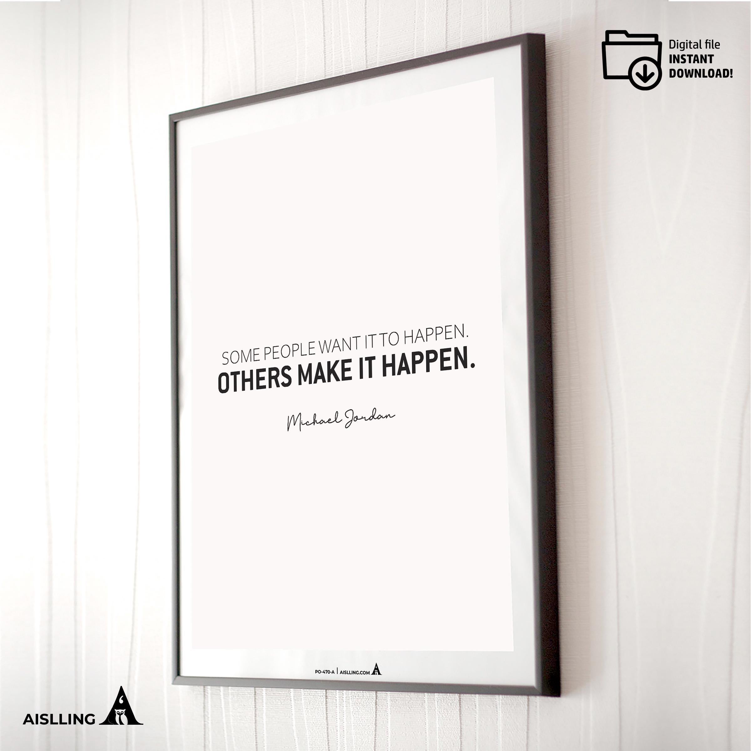 Aislling — Motivational Quotes, some people want it to happen, Michael Jordan, NBA Sports, Printable NBA Po... | Aislling printable