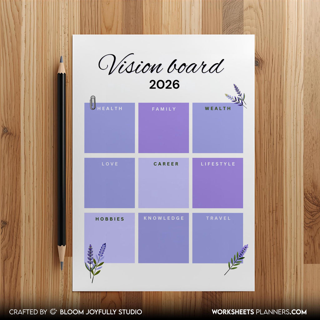 2026 Goals — 2026 My VISION BOARD, Health, Family, Wealth, Career, Travel, Love, Lifestyle, Hobbies, Knowle... | Aislling printable