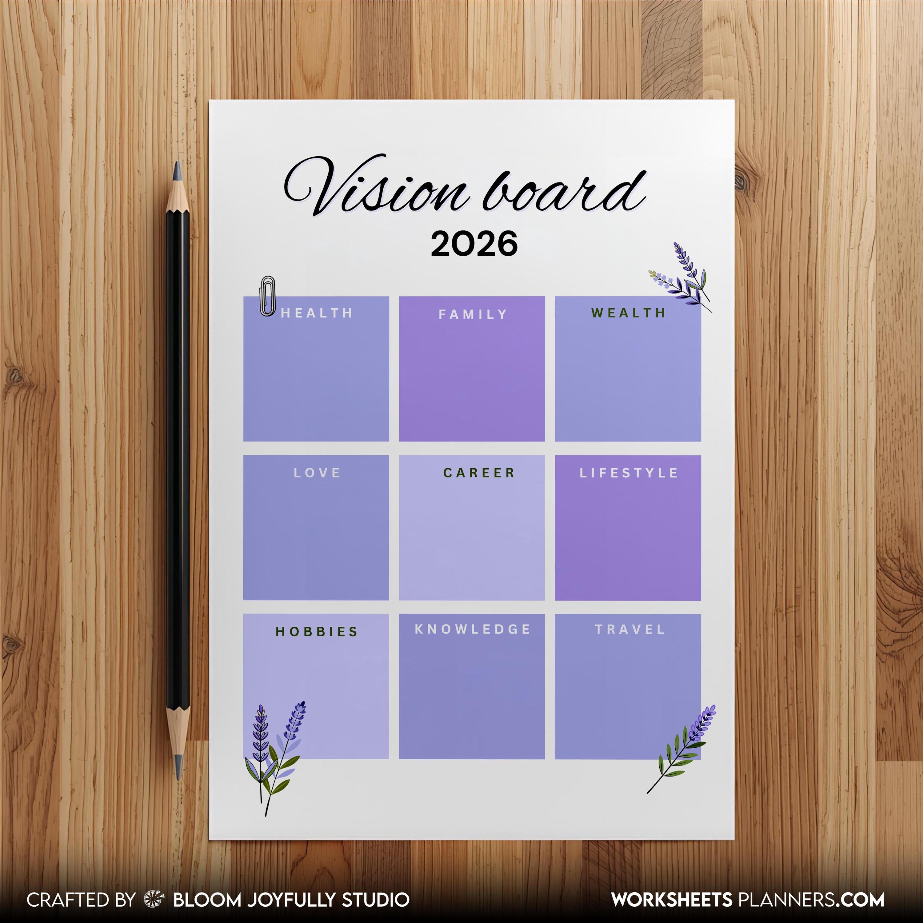 2026 Goals — 2026 My VISION BOARD, Health, Family, Wealth, Career, Travel, Love, Lifestyle, Hobbies, Knowle... | Aislling printable