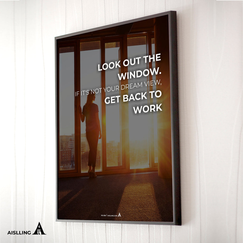 Aislling — look out the window, motivational Quote, Printables, Inspirational Quote Poster, Motivational Ar... | Aislling printable