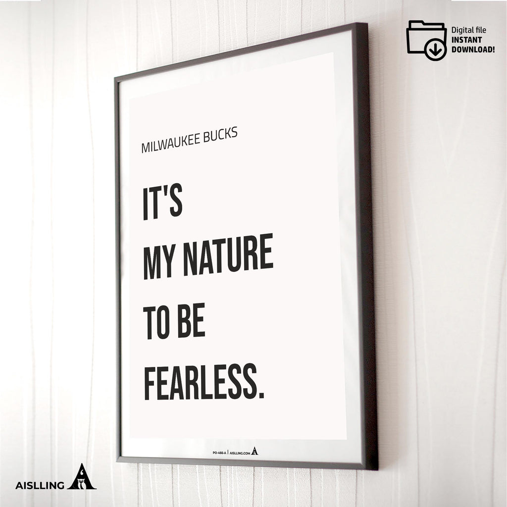 Aislling — Digital Printable Wall Art Inspirational Quotes Jordan Mentality Poster Basketball Quote Milwauk... | Aislling printable