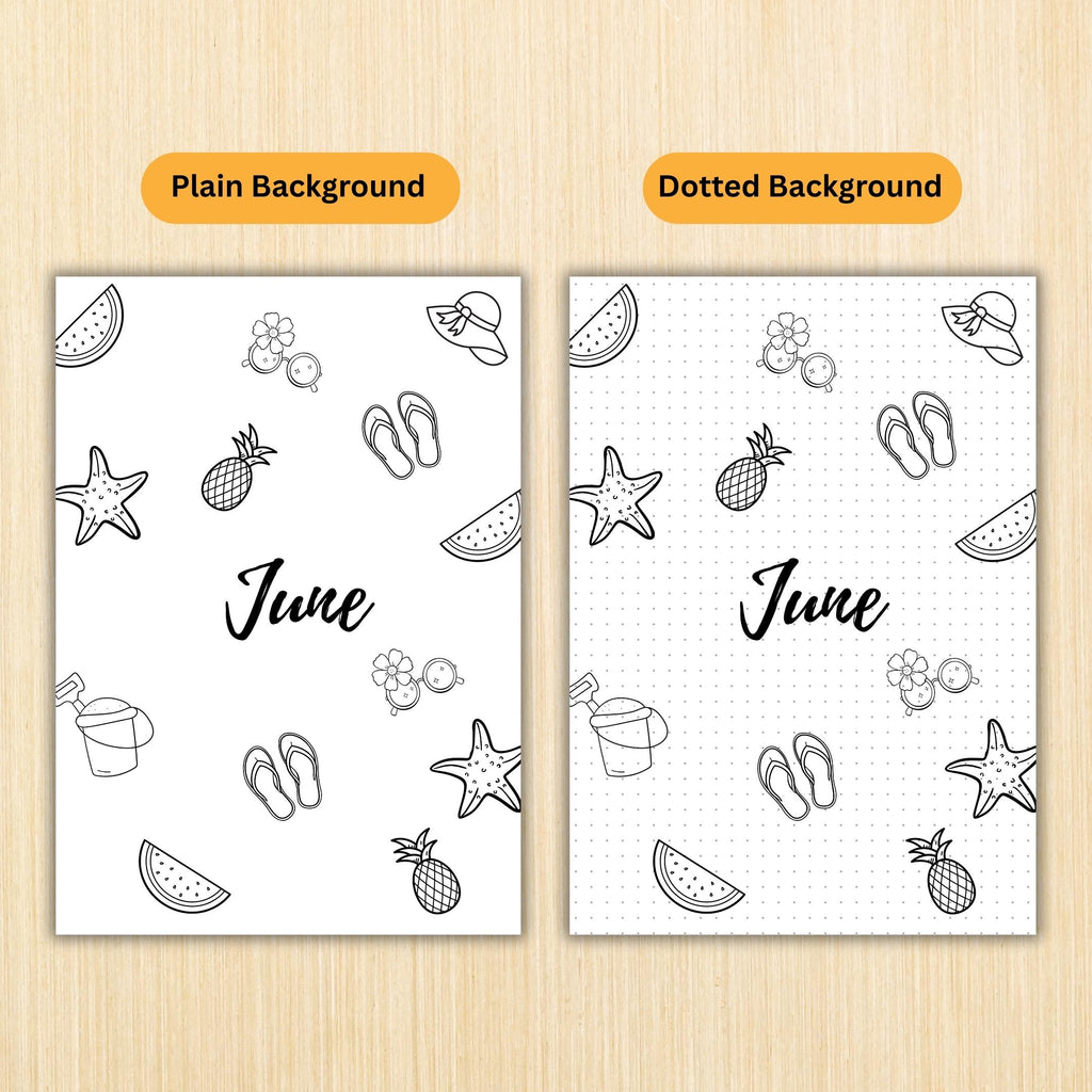 12 Month Cover Pages — 12 Month Printable Planner Cover Pages, Aesthetic Title Pages, PRINTABLE TITLE PAGE,... | Bloom Joyfully printable