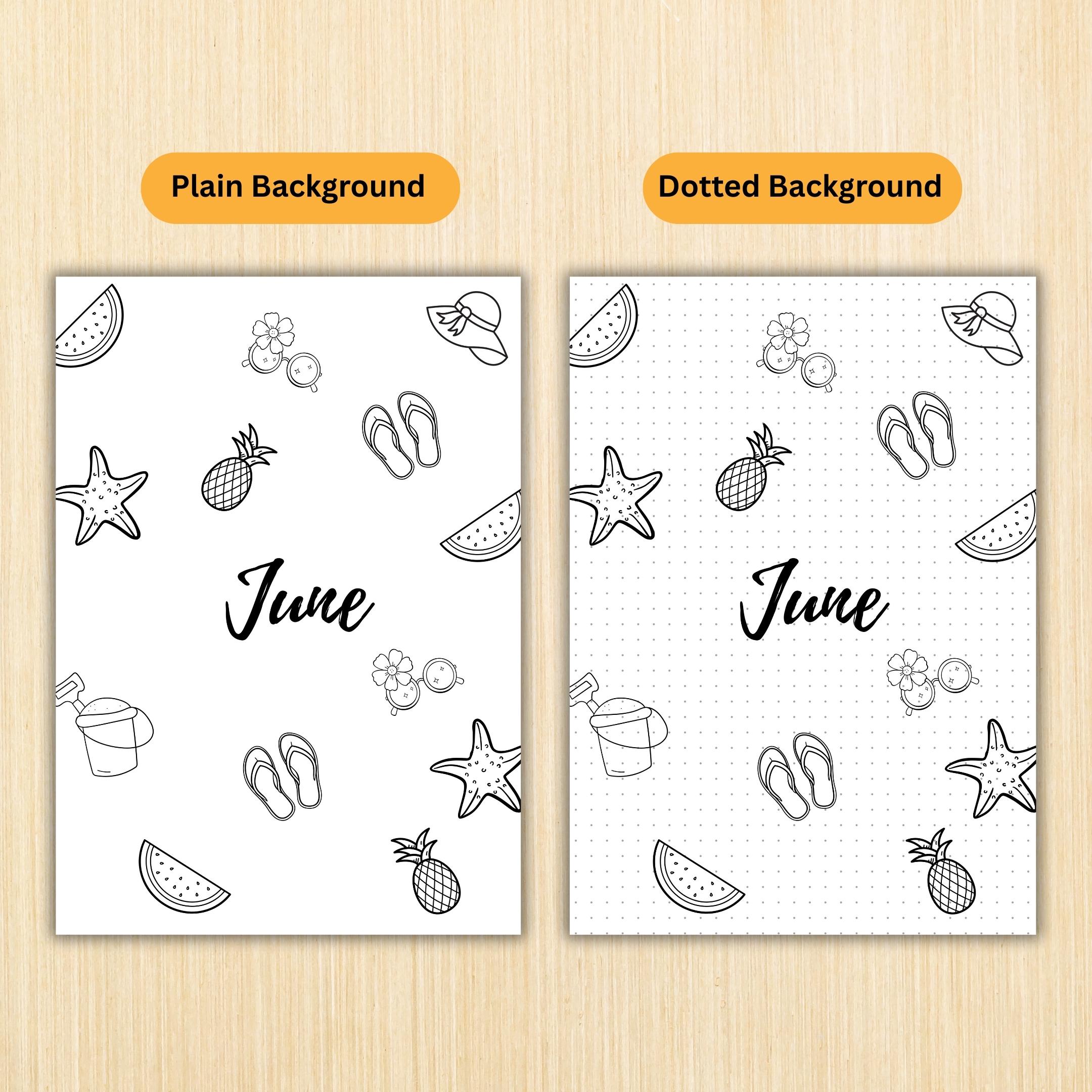 12 Month Cover Pages — 12 Month Printable Planner Cover Pages, Aesthetic Title Pages, PRINTABLE TITLE PAGE,... | Bloom Joyfully printable
