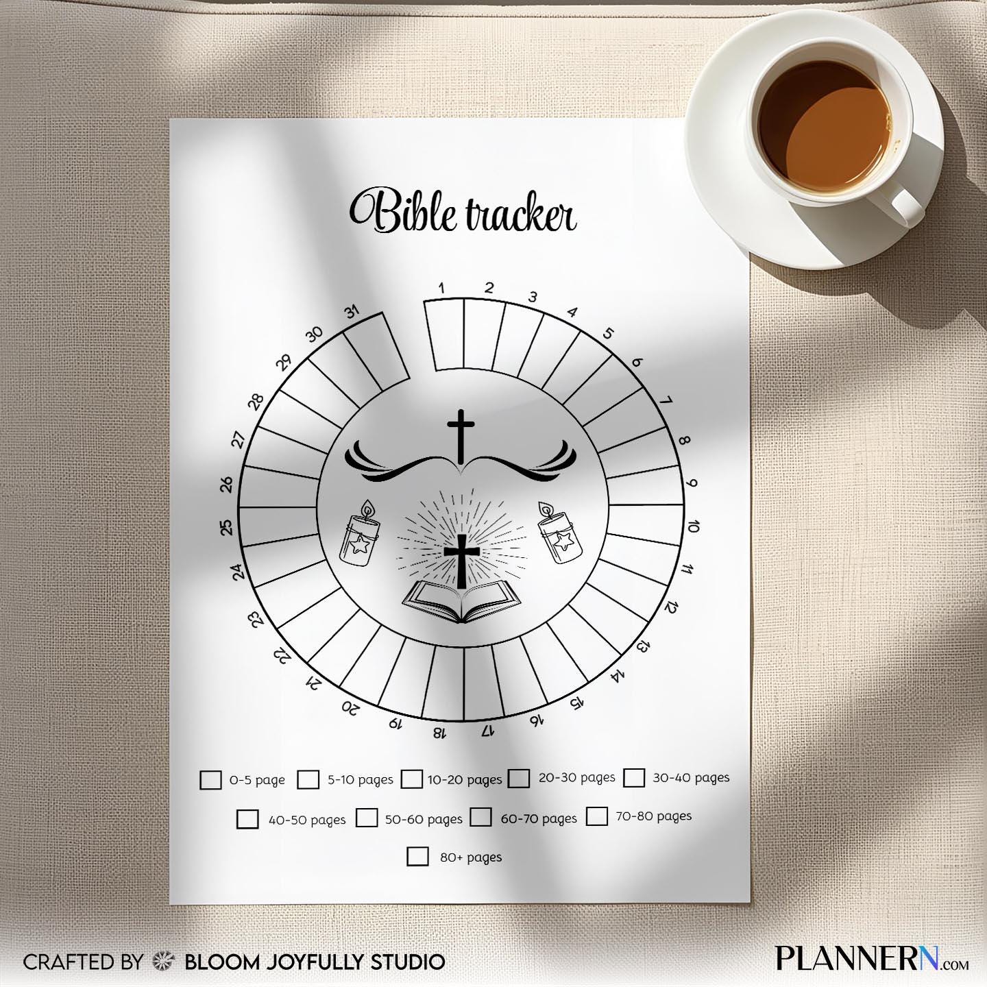 Bible Journal — Bible Reading Tracker Printable, Christian Planner, Bible Study Journal, Faith Tracker, A4/... | Bloom Joyfully printable