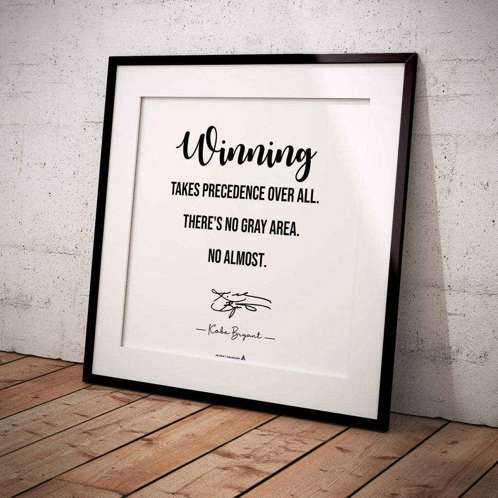 Digital Download — Kobe Bryant Poster, Minimalist Basketball Printable Quote Wall Art, NBA Black Mamba Moti... | Aislling printable