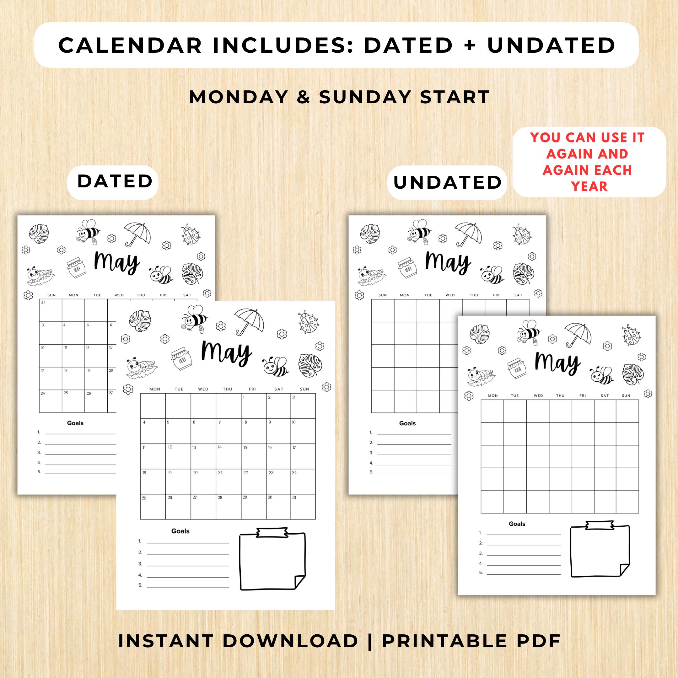 Budget Tracker — Printable Planner Bundle, May 2026 Journal, Habit Mood Tracker, Weekly Daily Monthly, Life... | Mindfulness printable