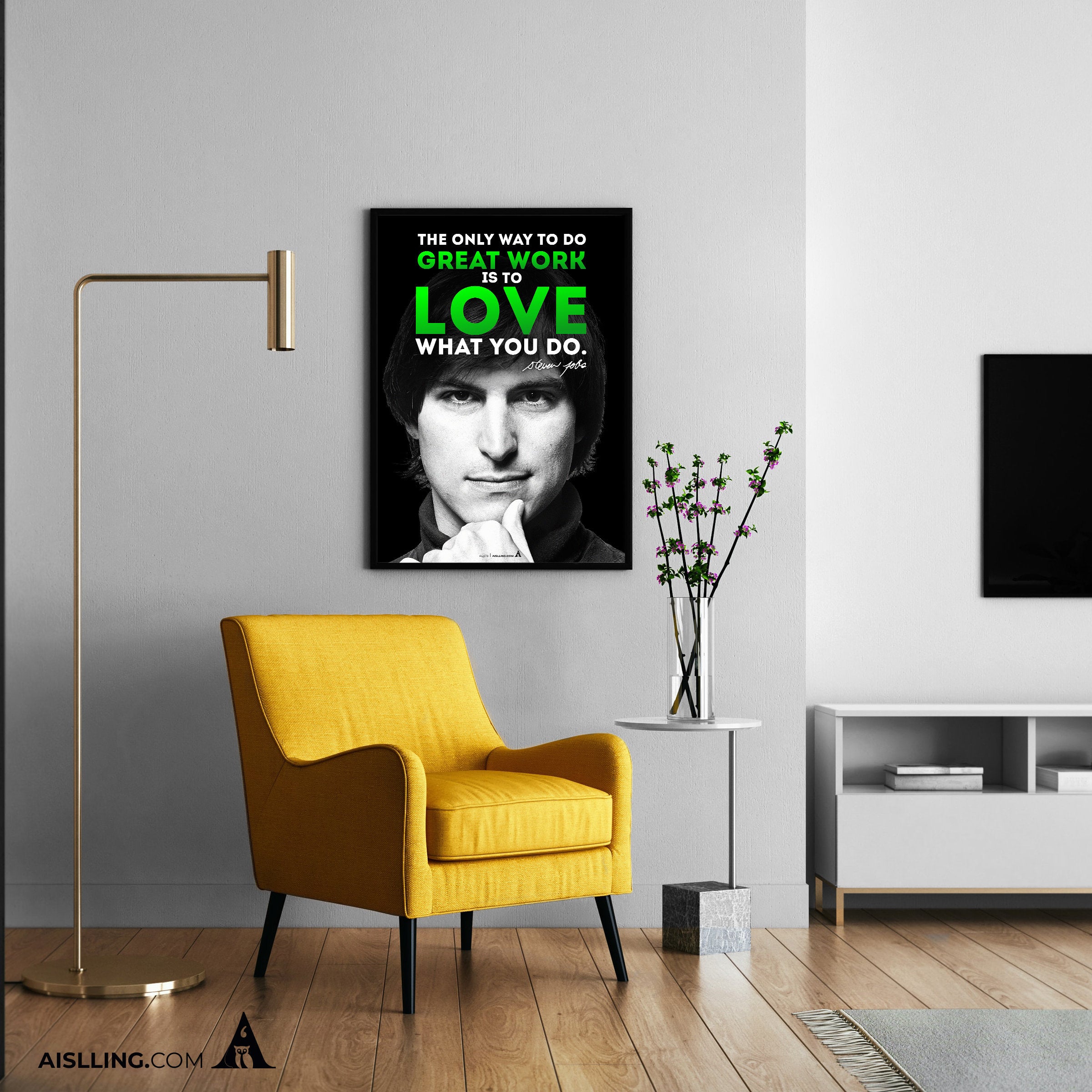 Aislling — The only way to do great work is to love what you do, Steve Jobs Quote, Printables, Inspirationa... | Aislling printable