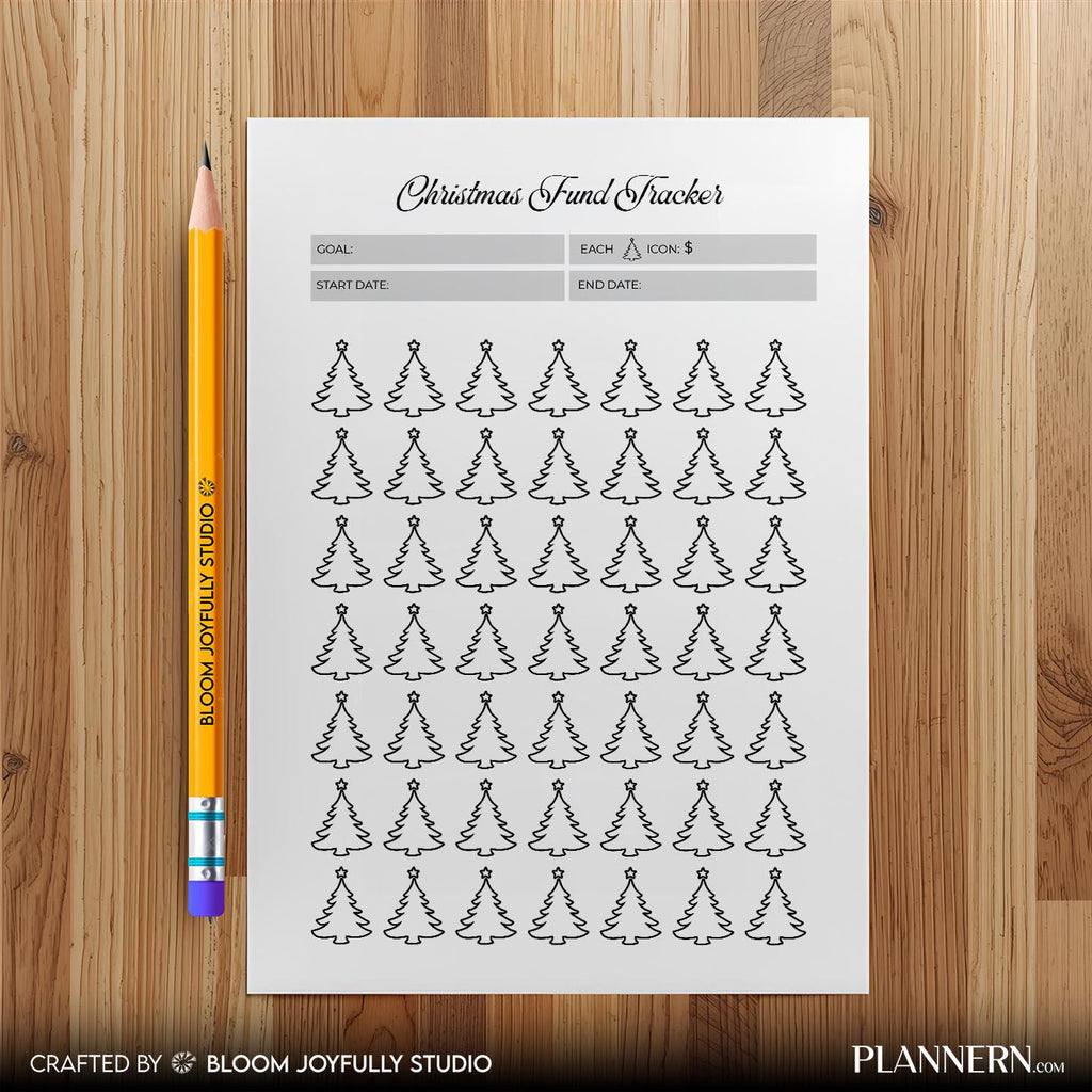 Budget Planner — Christmas Savings Tracker PRINTABLE, Christmas Saving Goal, Holiday Savings Planner, Chris... | Bloom Joyfully printable