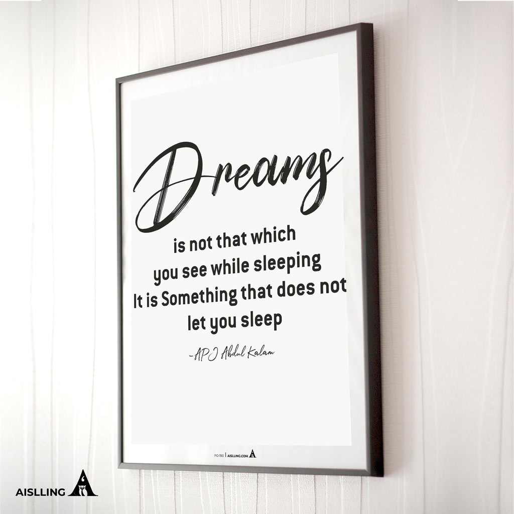 Aislling — Dreams is Quote Poster Printables, Inspirational Quote Poster, Motivational Art, Famous Quotes | Aislling printable