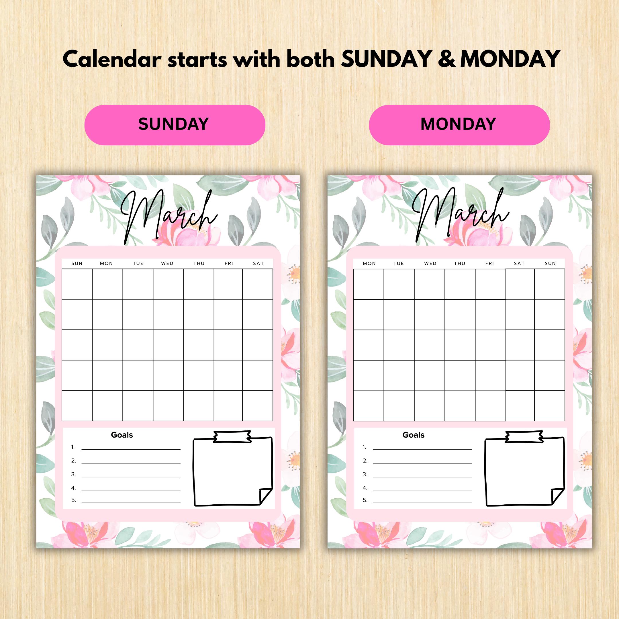 Digital Planner — MARCH Planner Bundle, Habit Tracker, Saving Planner, Mental Health, Gratitude, Mood Track... | Mindfulness printable