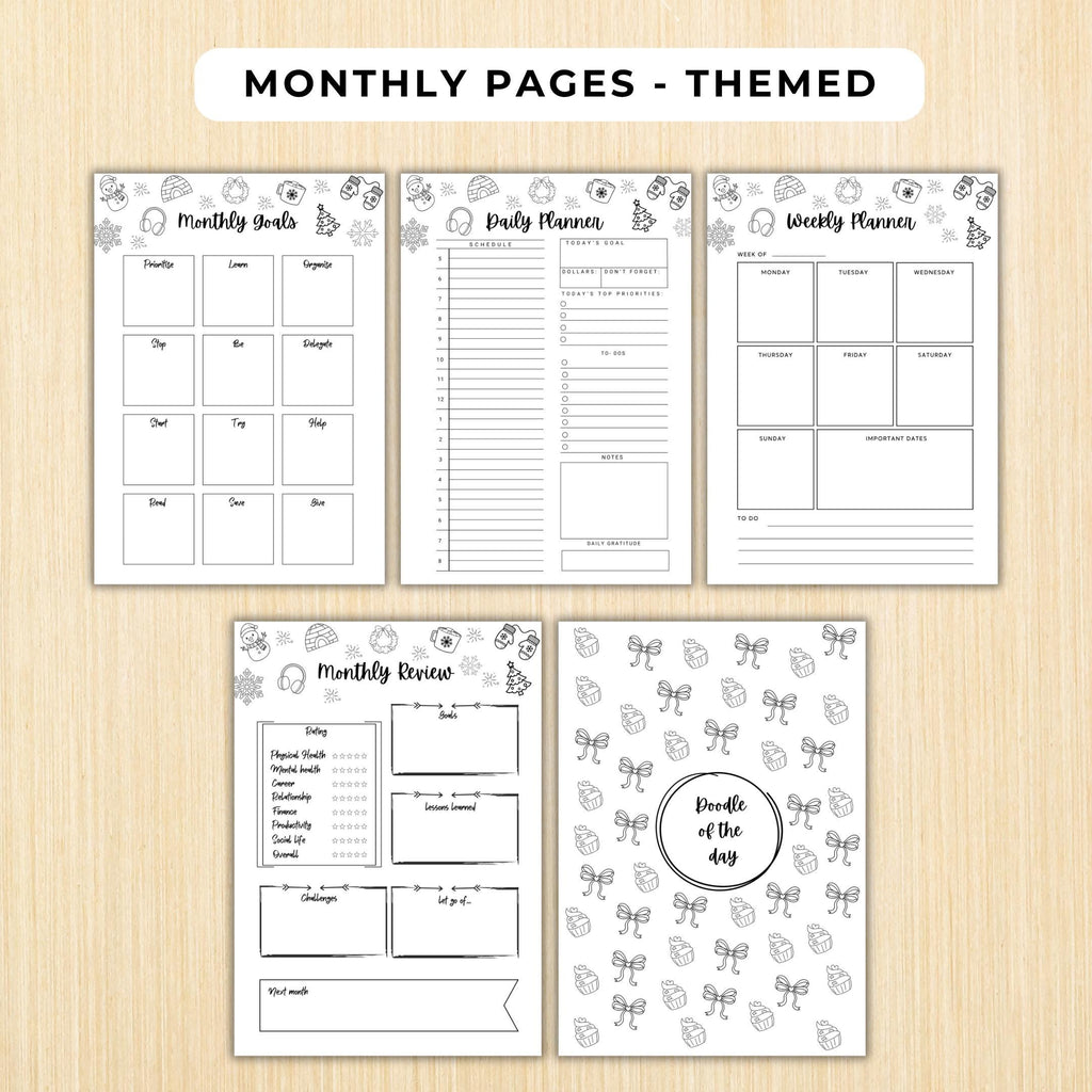 Budget Tracker — February Journal Bundle, Printable Planner, February Planner, Habit Tracker Coloring Pages... | Mindfulness printable