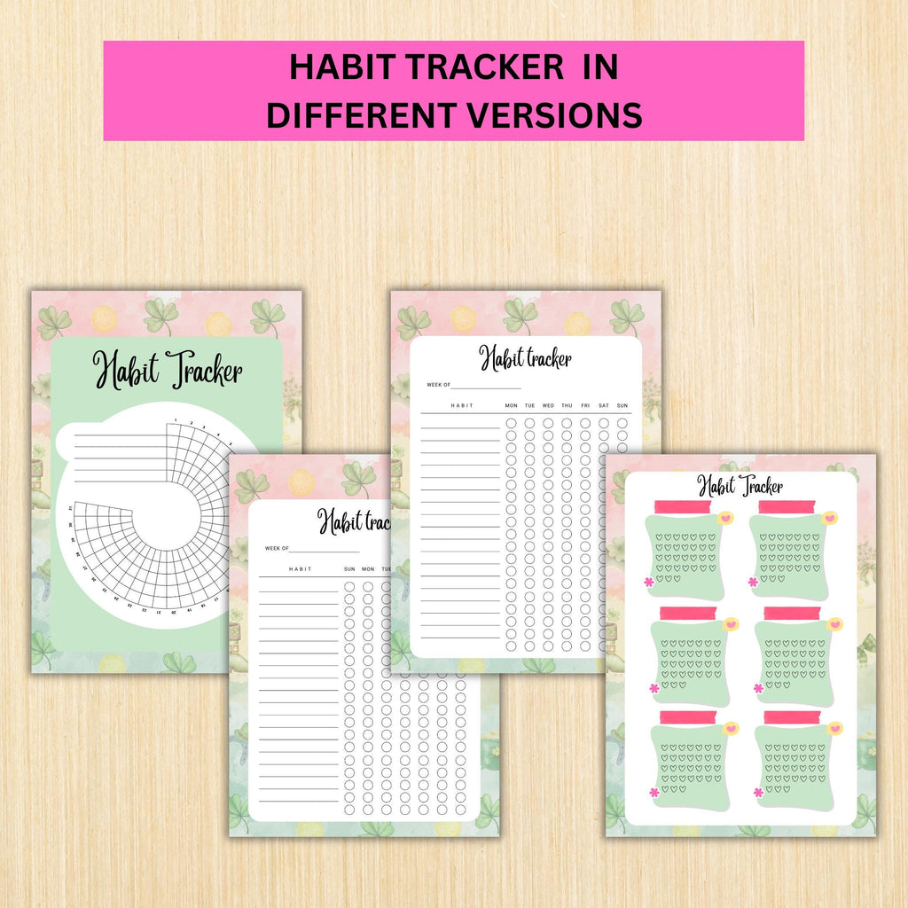 Digital Planner — MARCH Planner Bundle, Habit Tracker, Saving Planner, Mental Health, Gratitude, Mood Track... | Mindfulness printable