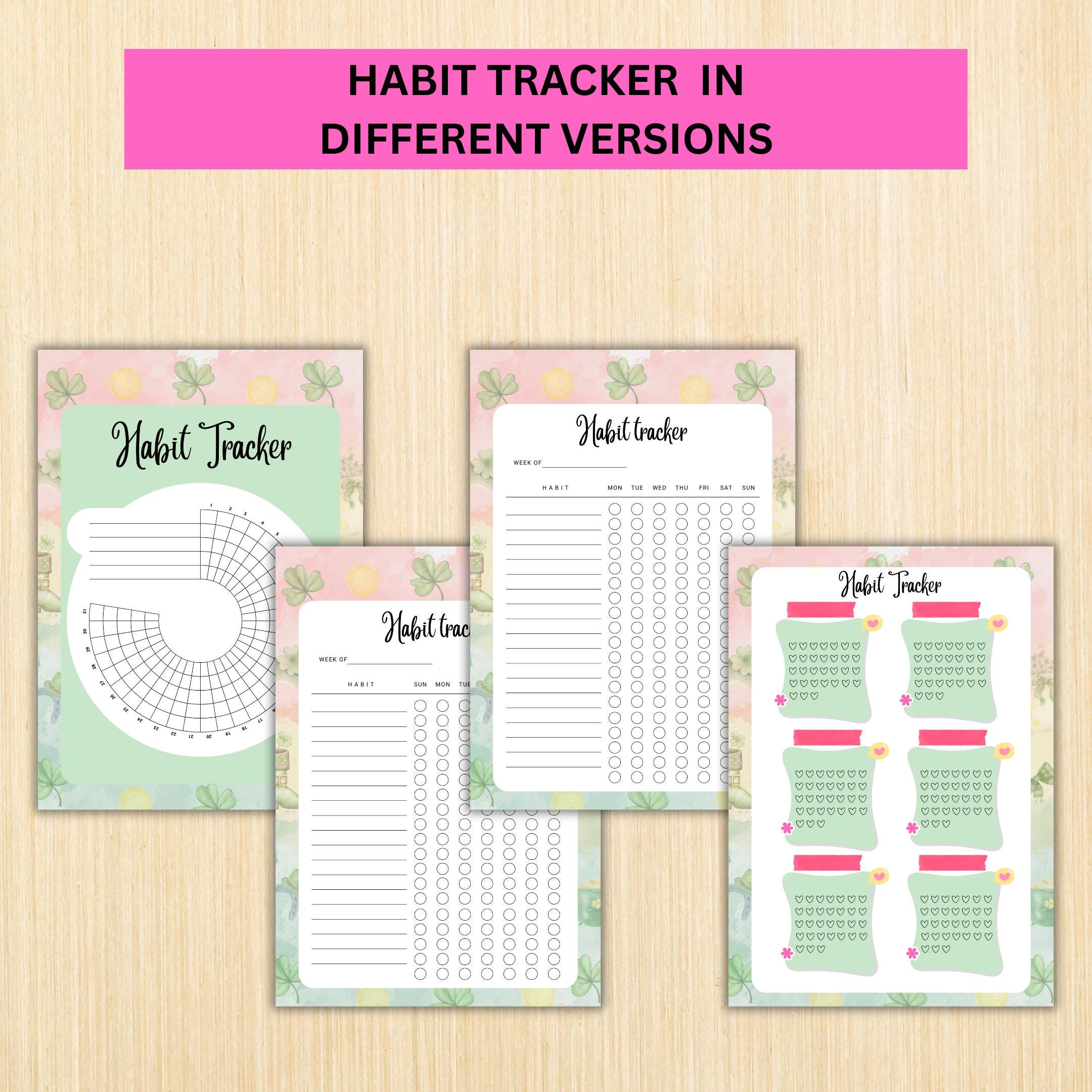 Digital Planner — MARCH Planner Bundle, Habit Tracker, Saving Planner, Mental Health, Gratitude, Mood Track... | Mindfulness printable