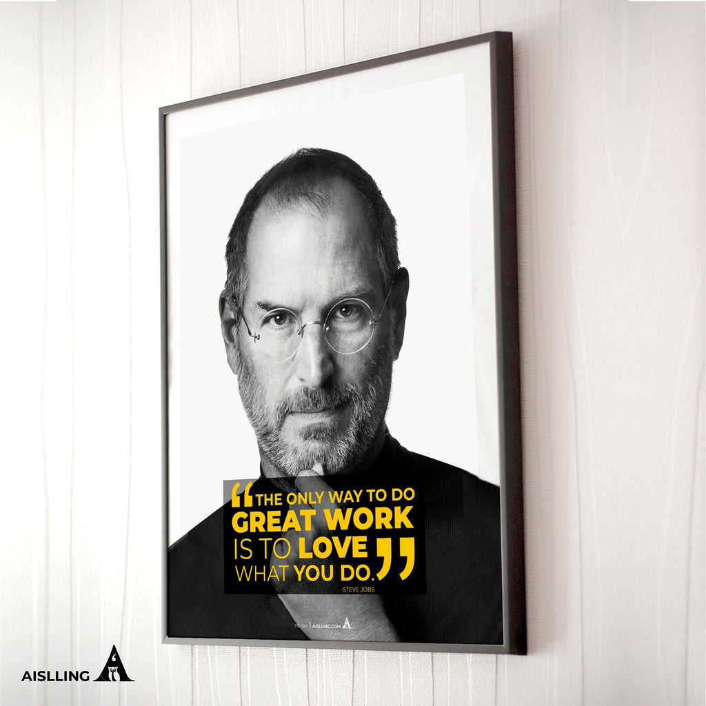 Aislling — The only way to do great work is to love, Steve Jobs Quote Poster Printables, Inspirational Quot... | Aislling printable