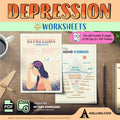 Anxiety — Depression Workbook, depression spiral, depression coping, cognitive restructuring, therapy works... | Mindfulness printable