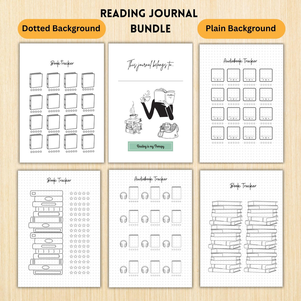 Book Challenge — READING JOURNAL Printable Bundle, Printable Book Tracker, Book Journal, Printable Reading ... | Bloom Joyfully printable