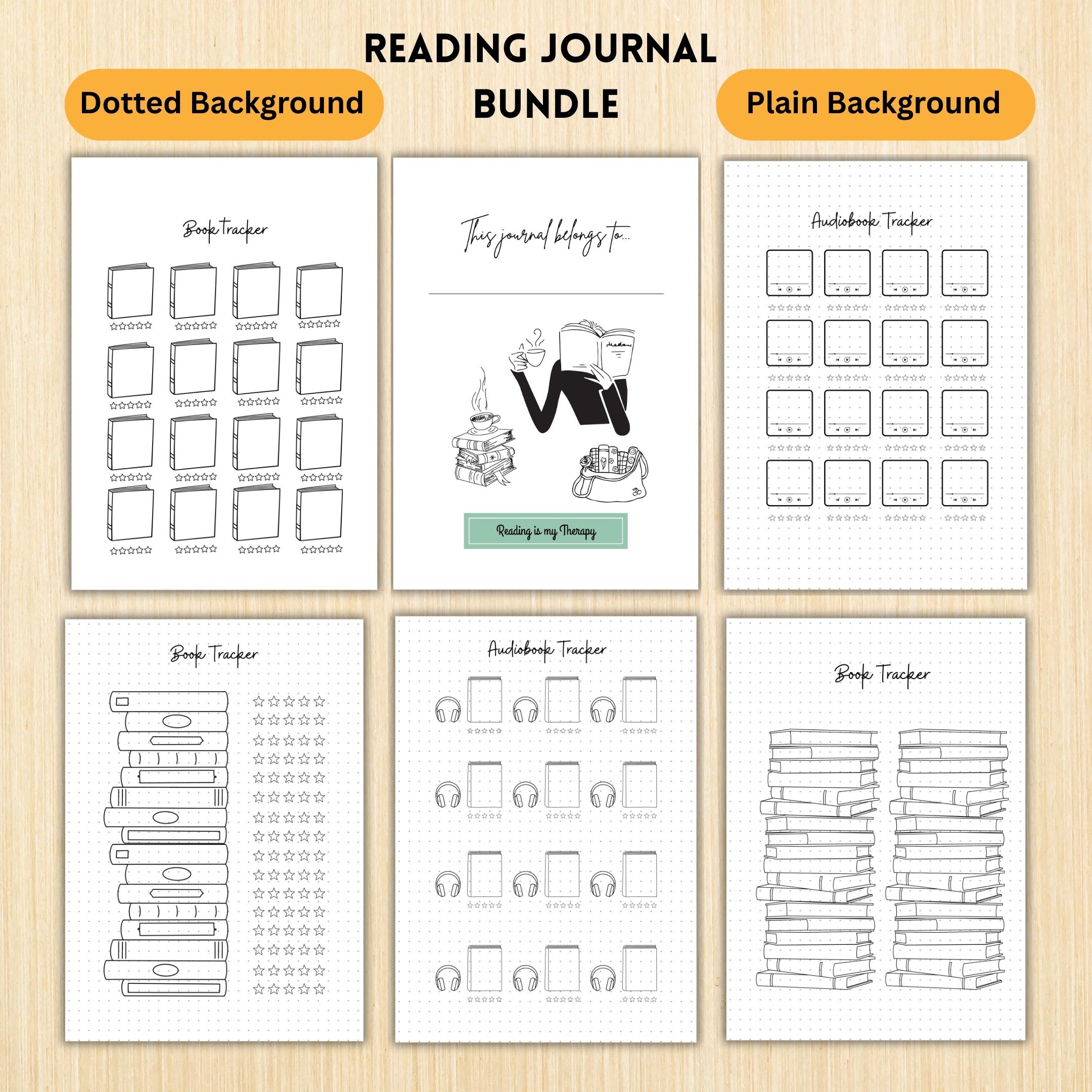 Book Challenge — READING JOURNAL Printable Bundle, Printable Book Tracker, Book Journal, Printable Reading ... | Bloom Joyfully printable