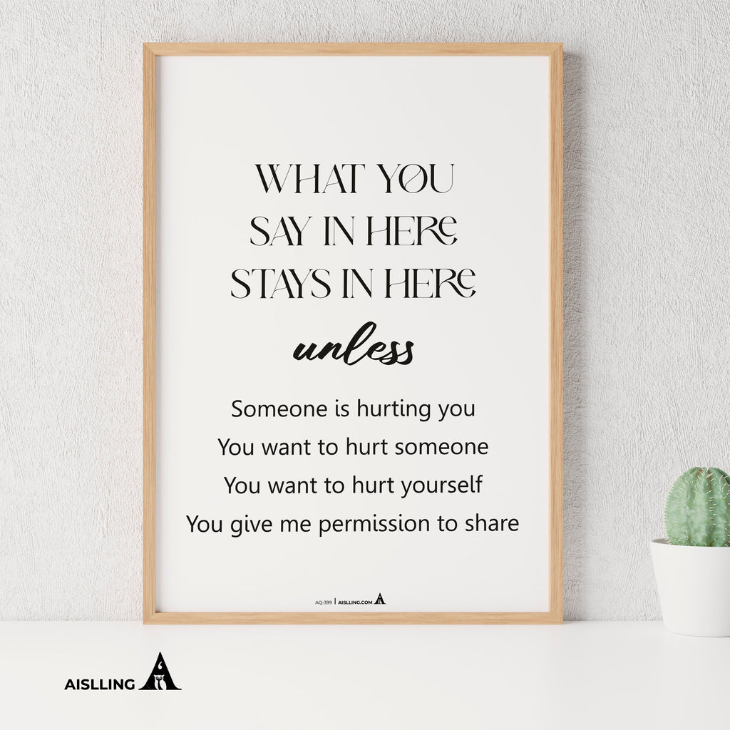 Aislling — Confidentiality Poster Sign Counseling Office Decor Social Worker School Psychologist Signs Coun... | Mindfulness printable