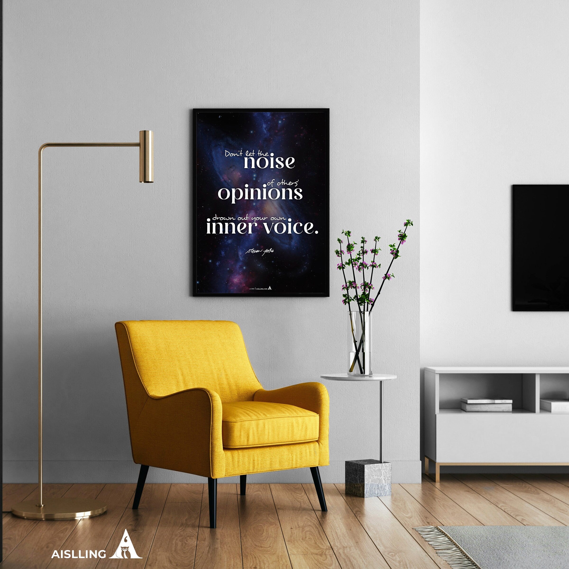 Aislling — Don't let the noise of others, Steve Jobs Quote Poster Printables, Inspirational Quote Poster, M... | Aislling printable