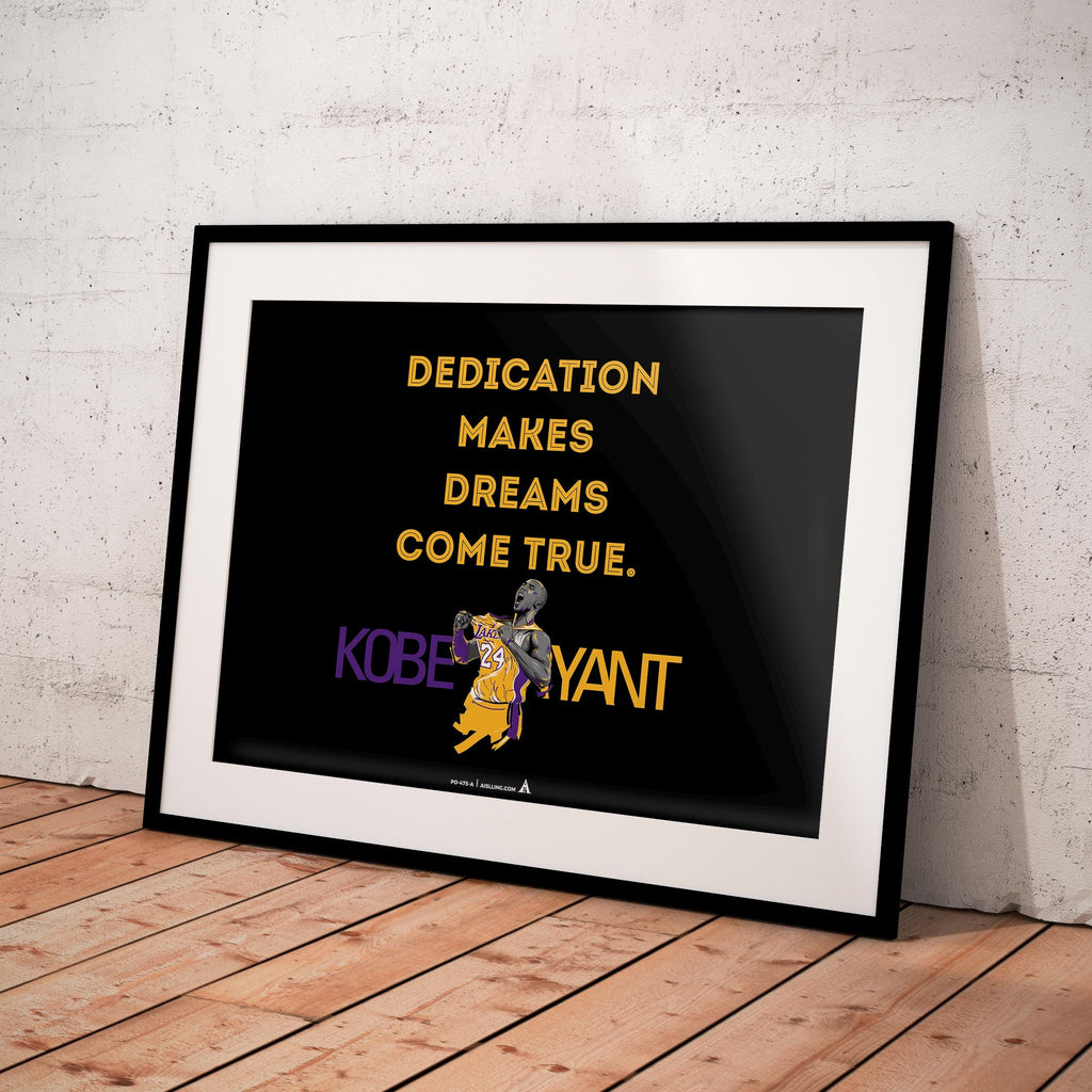 Kobe Bryant Mamba Mentality Quote Print printable quote poster | image | Instant Download for The ultimate gift for basketball moms