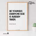 Aislling — Be yourself everyone else is already taken, Oscar Wilde Quote Poster Printable Motivational Art,... | Aislling printable