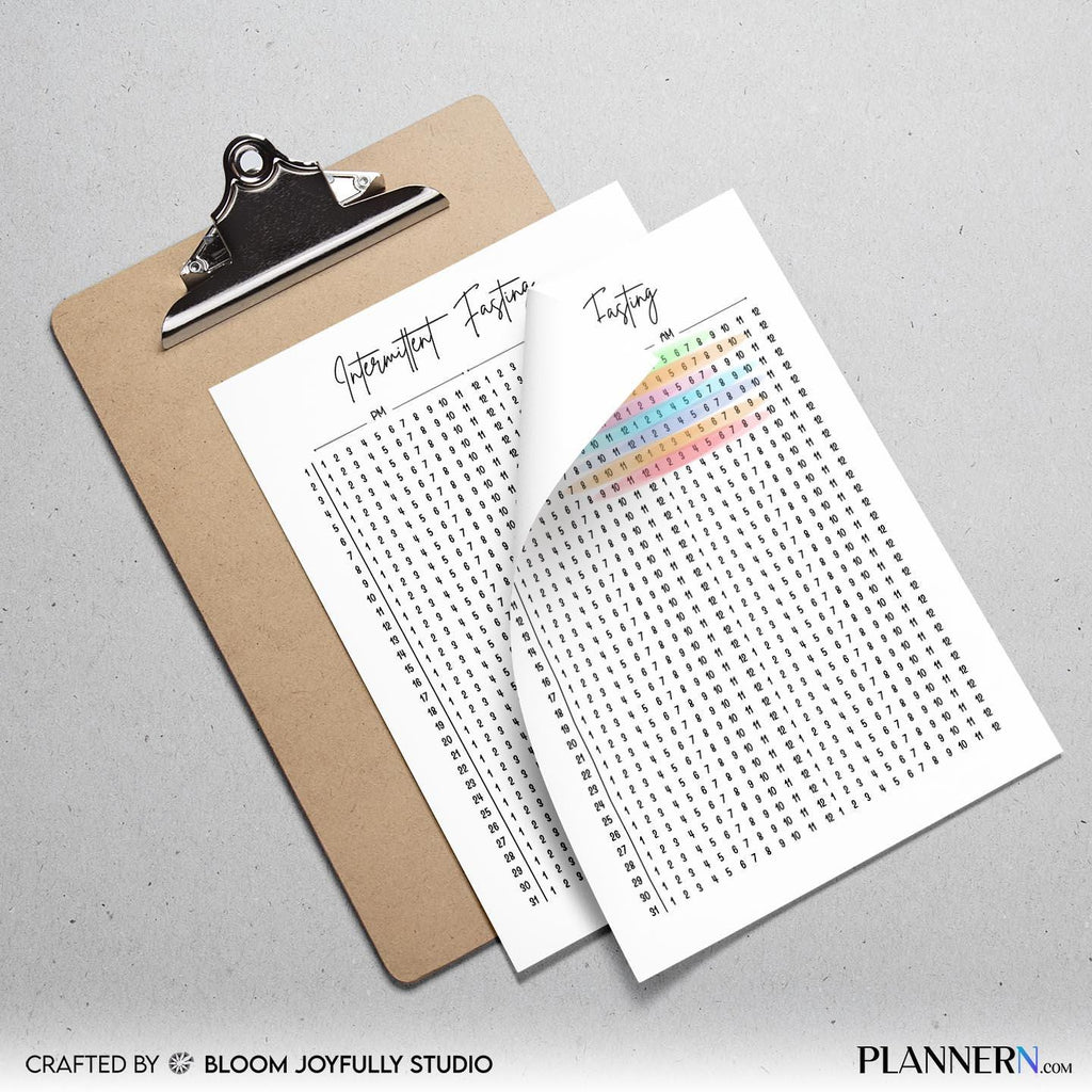 Daily Fasting Log — Intermittent Fasting Tracker PRINTABLE, Fasting Log, Weight Loss Planner, Daily Weekly ... | Nutri Track printable