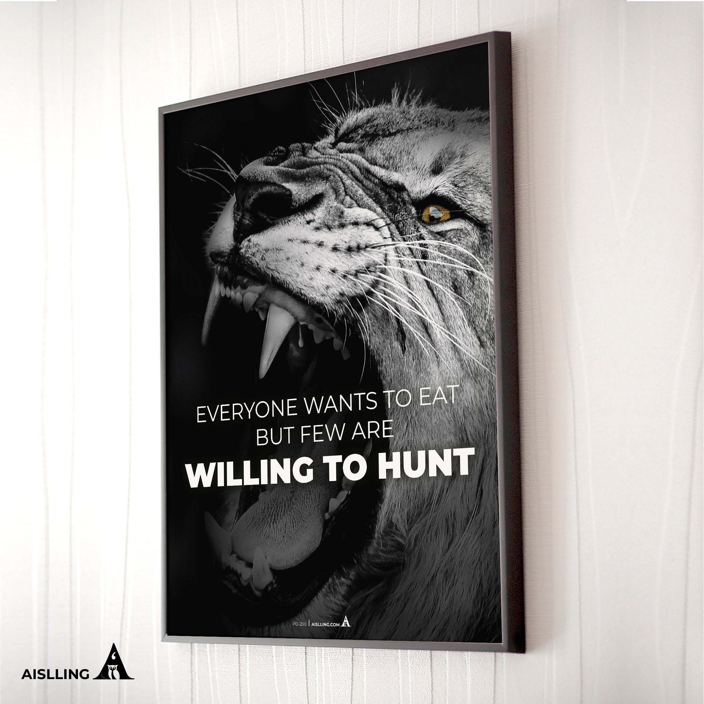 Aislling — everyone wants to eat but few are willing to hunt, Quote Poster Printables, Inspirational Quote ... | Aislling printable