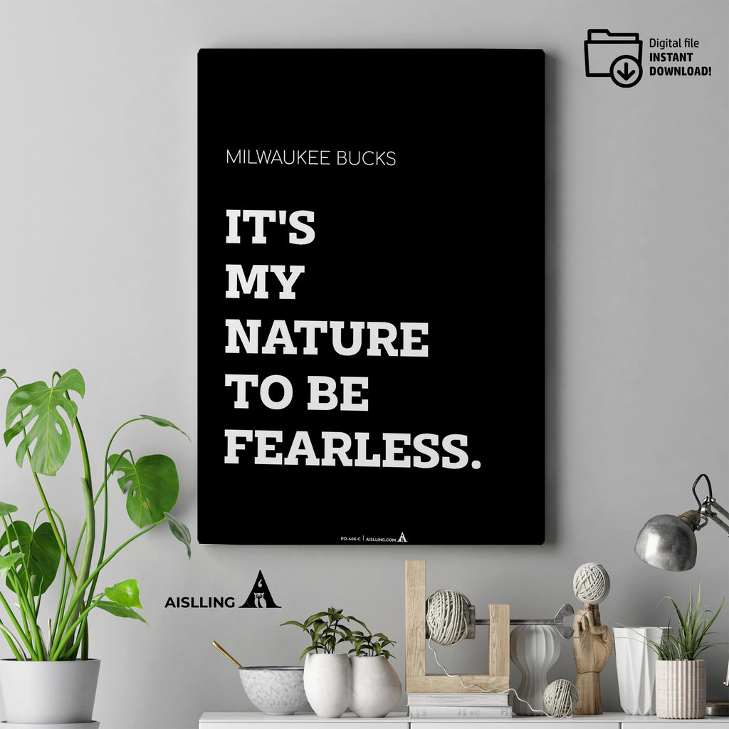 Aislling — Digital Printable Wall Art Inspirational Quotes Jordan Mentality Poster Basketball Quote Milwauk... | Aislling printable