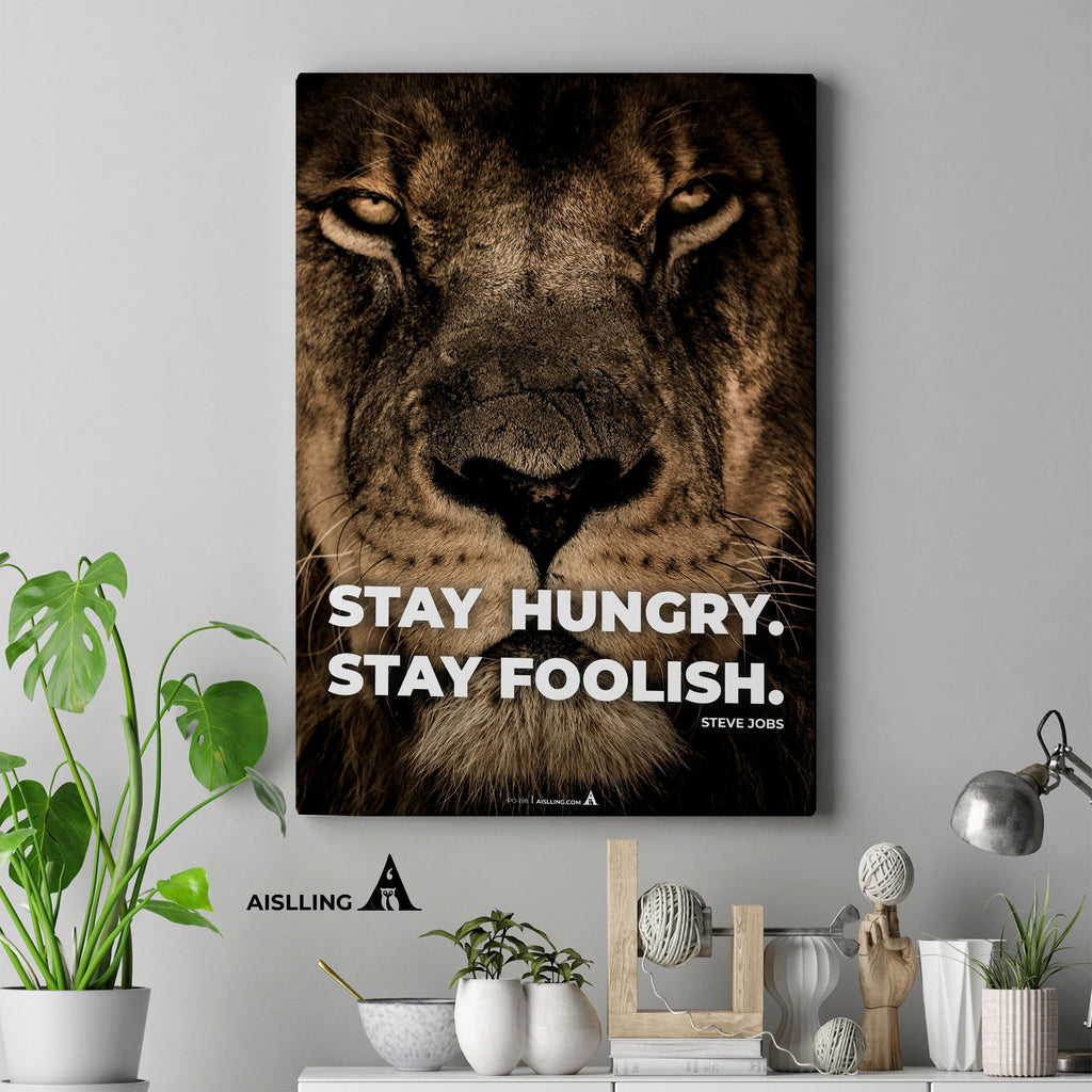 Aislling — Stay Hungry Stay Foolish, Steve Jobs Quote Poster Printables, Inspirational Quote Poster, Motiva... | Aislling printable