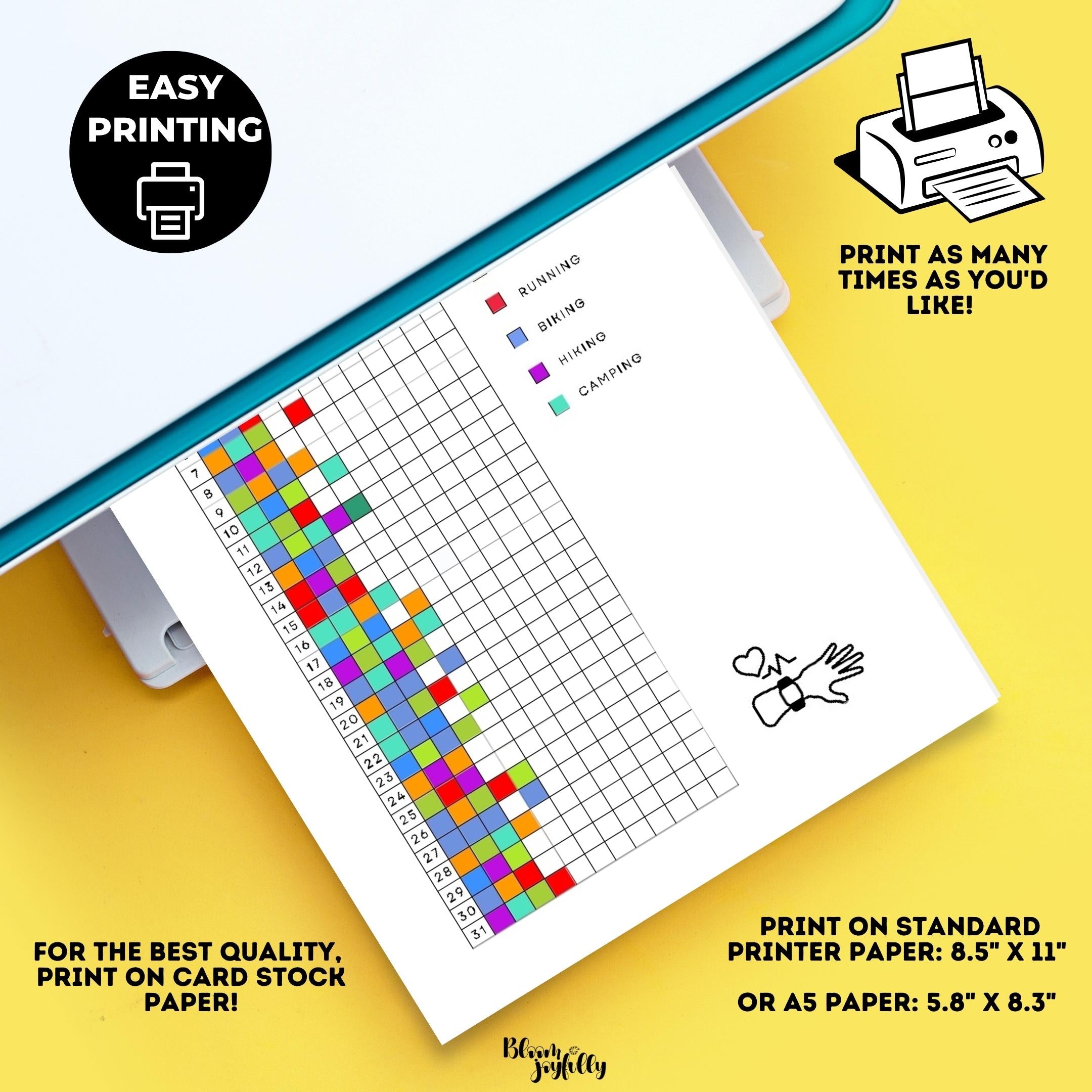 OUTDOOR ACTIVITY Tracker, Printable Journal Page, Adventure Log, Printable Adventure Tracker, Outdoor Activ... | Bloom Joyfully printable