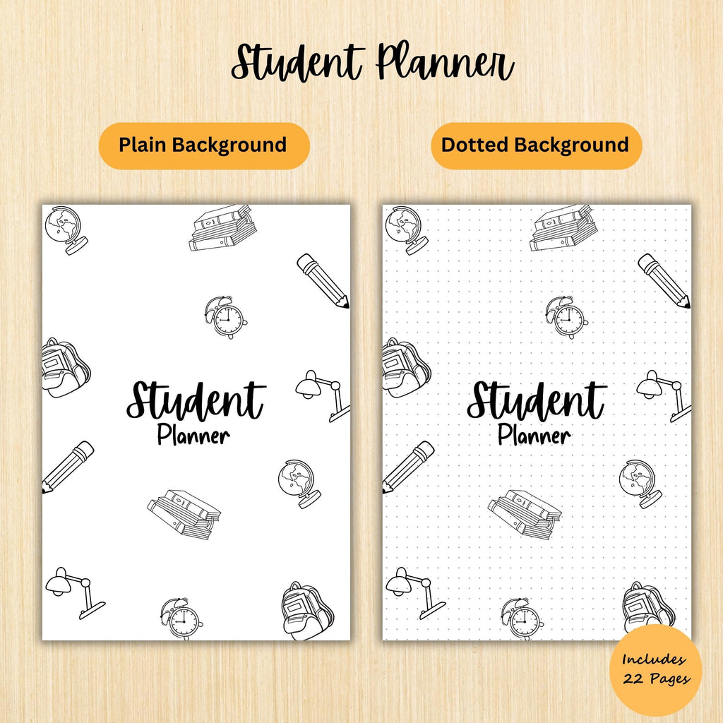 Academic Organizer — Student Planner Bundle, Aesthetic Student Planner, Minimalist Homework, Assignment and... | Bloom Joyfully printable