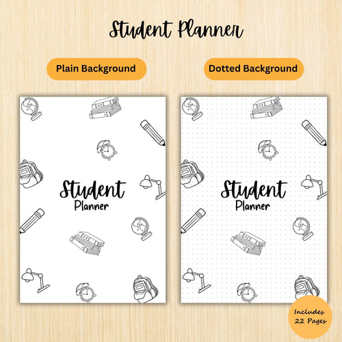 Academic Organizer — Student Planner Bundle, Aesthetic Student Planner, Minimalist Homework, Assignment and... | Bloom Joyfully printable