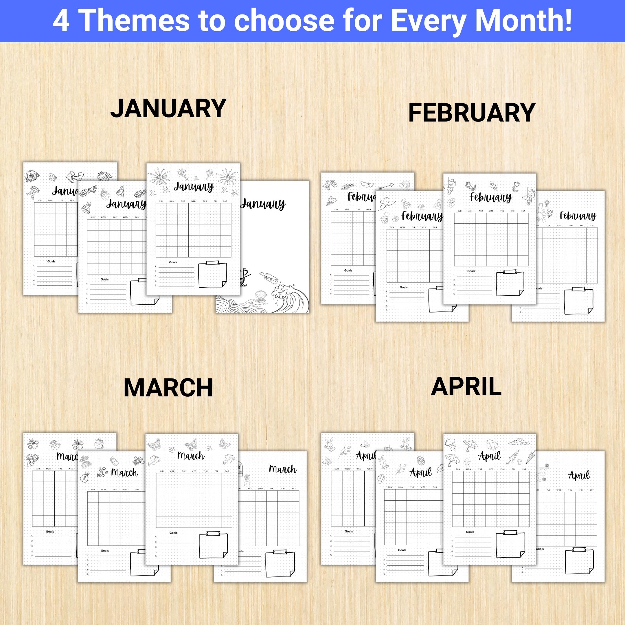 2026 Planner — 2026 BIG CALENDAR Bundle, Digital Planner Pages, Printable CALENDAR Planner, Printable Journ... | Bloom Joyfully printable