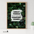Aislling — Great Things Never Come From Comfort Zones Quote Poster Pintable's Inspirational Quote Poster Mo... | Aislling printable