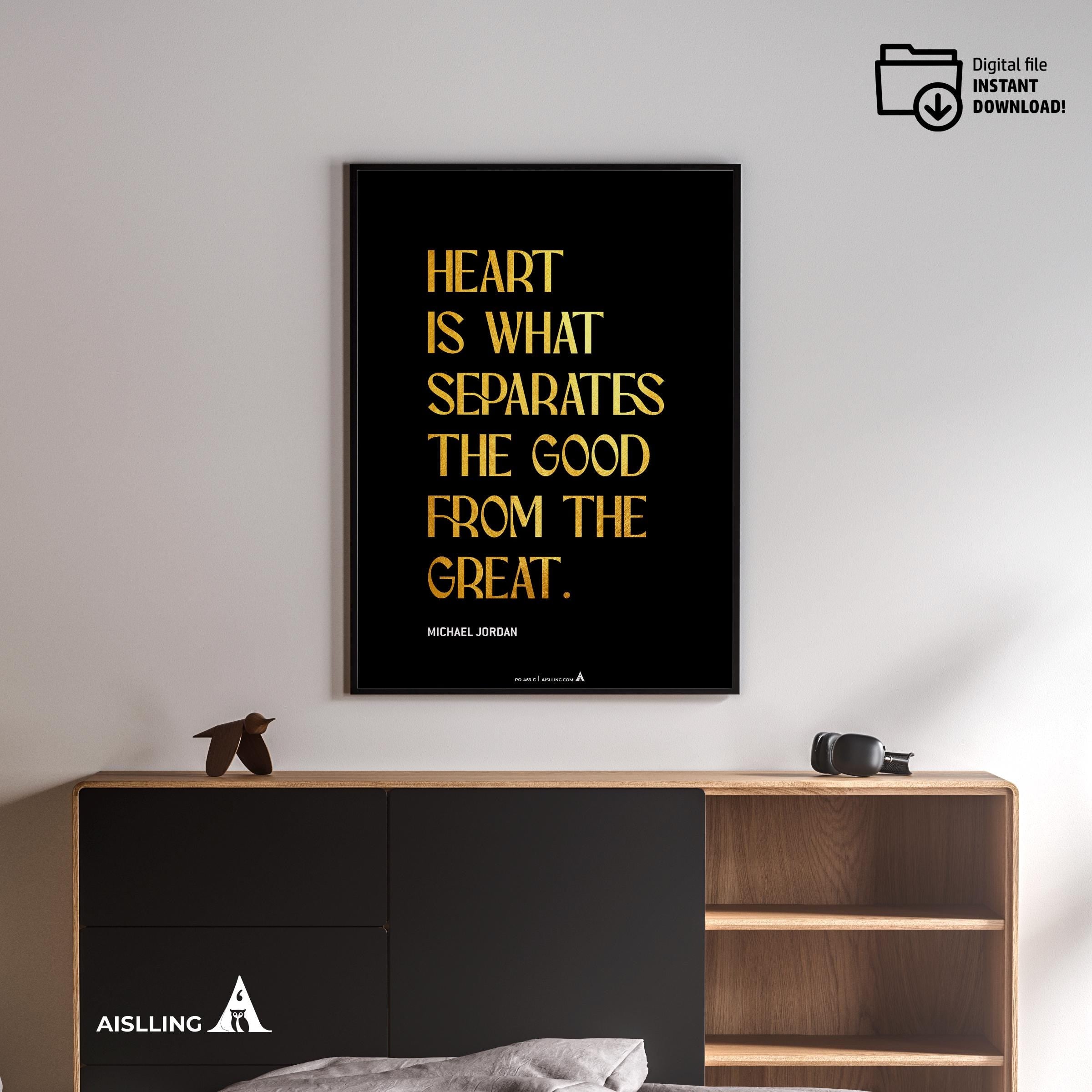 Aislling — Michael Jordan Quotes Digital Printable Wall Art Inspirational Quotes Jordan Mentality Poster Ba... | Aislling printable