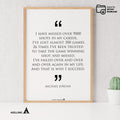 Aislling — Digital Printable Wall Art Inspirational Quotes Jordan Mentality Poster Basketball Quote Michael... | Aislling printable