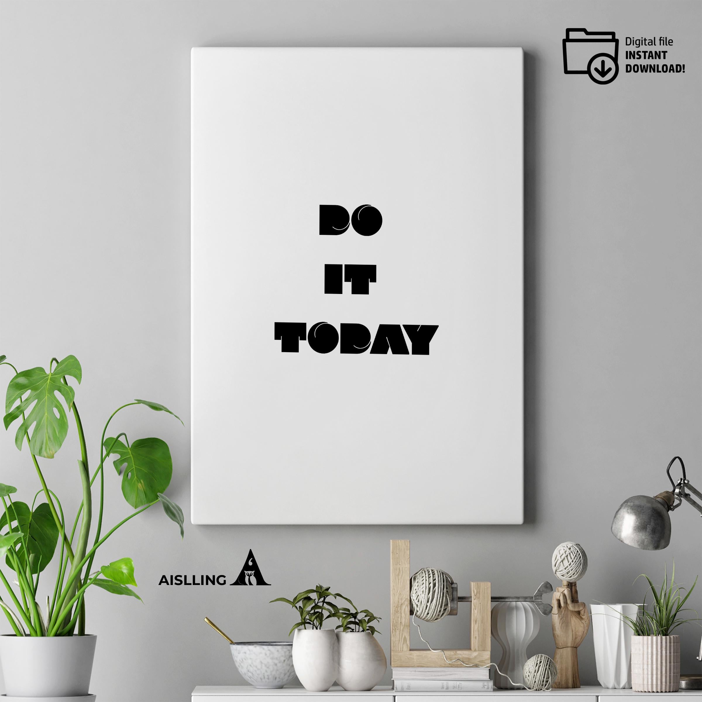 Digital Download — Stay Focused Printable Wall Art, Motivational Quote Poster, Pastel Affirmation Print, Ae... | Aislling printable