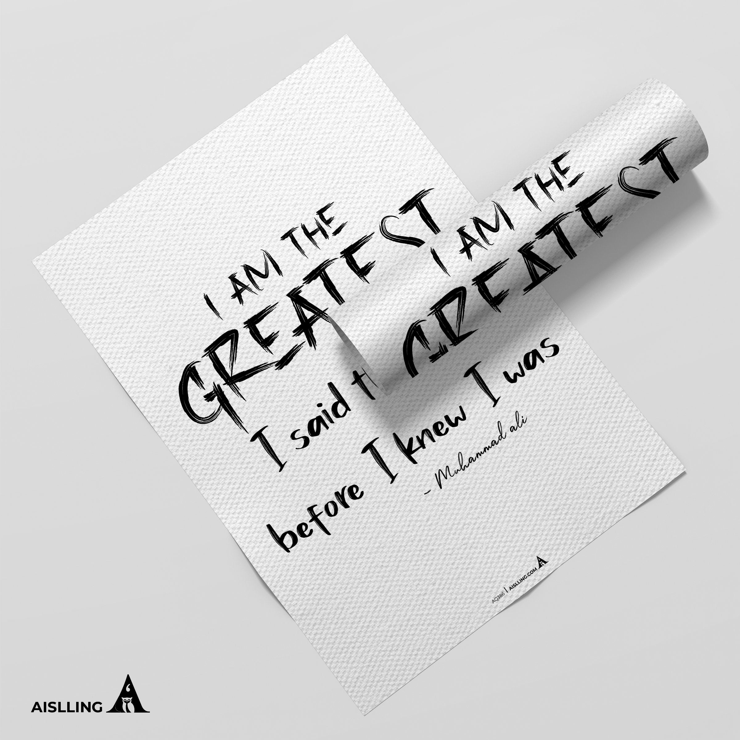 Aislling — I am the greatest, muhammad ali Quote Poster Printables, Inspirational Quote Poster, Motivationa... | Aislling printable