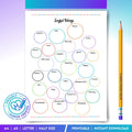 Daily Gratitude — Joyful Things Tracker Printable, Happiness Journal, Gratitude & Positivity Tracker, Self ... | Mindfulness printable