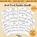 Bookish Mood Tracker — Book Mood Tracker Bundle, PRINTABLE Reading Journal Bundle, Printable Bookshelf Bund... | Mindfulness printable
