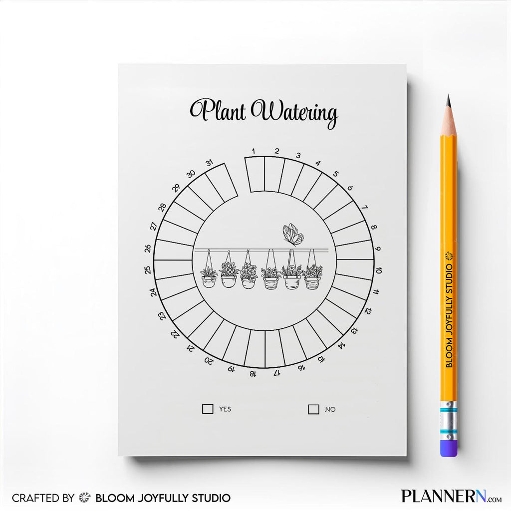 Garden Planner — Plant Watering Tracker Printable, Plant Care Tracker, Houseplant Watering Log, Indoor Plan... | Bloom Joyfully printable