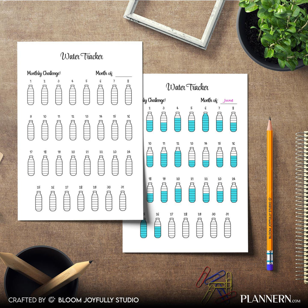 Daily Tracker — Daily Water Intake Tracker Printable, Daily Tracker, Health Tracker, Hydrate Tracker, Water... | Nutri Track printable