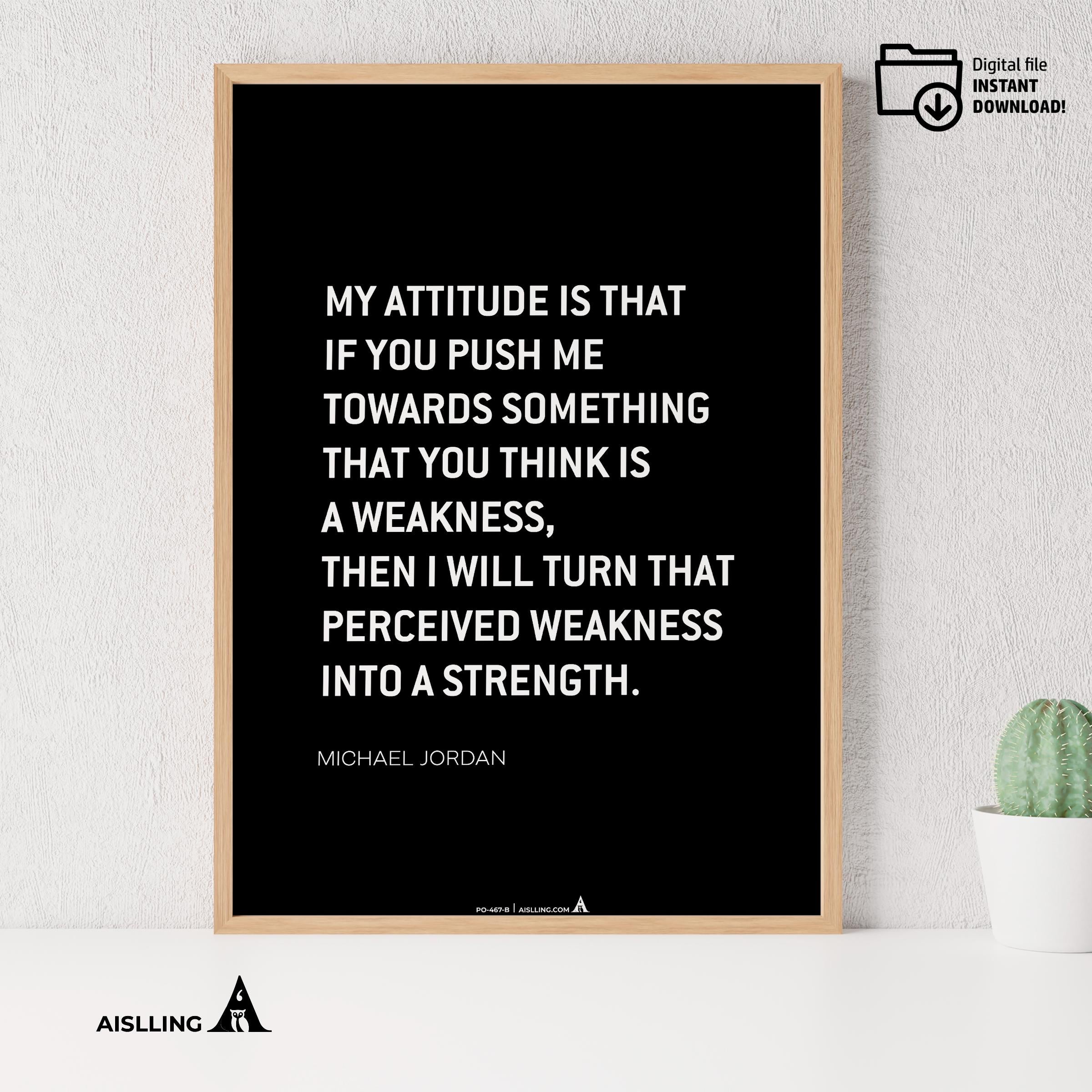 Aislling — Michael Jordan Motivational Quotes, NBA Sports, Printable NBA Poster, Teenager kid basketball gi... | Aislling printable