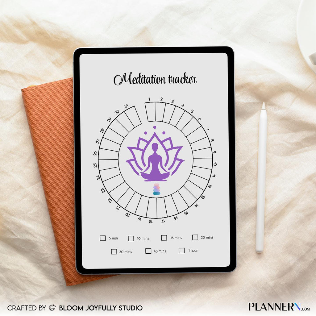 Calm Routine — Meditation Tracker Printable, Daily Mindfulness Log, Meditation Journal, Habit Tracker PDF, ... | Mindfulness printable