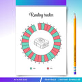 Aesthetic Planner — Reading Tracker PRINTABLE, Reading Tracker, Reading Log, Habit Tracker, Book Journal, R... | Bloom Joyfully printable
