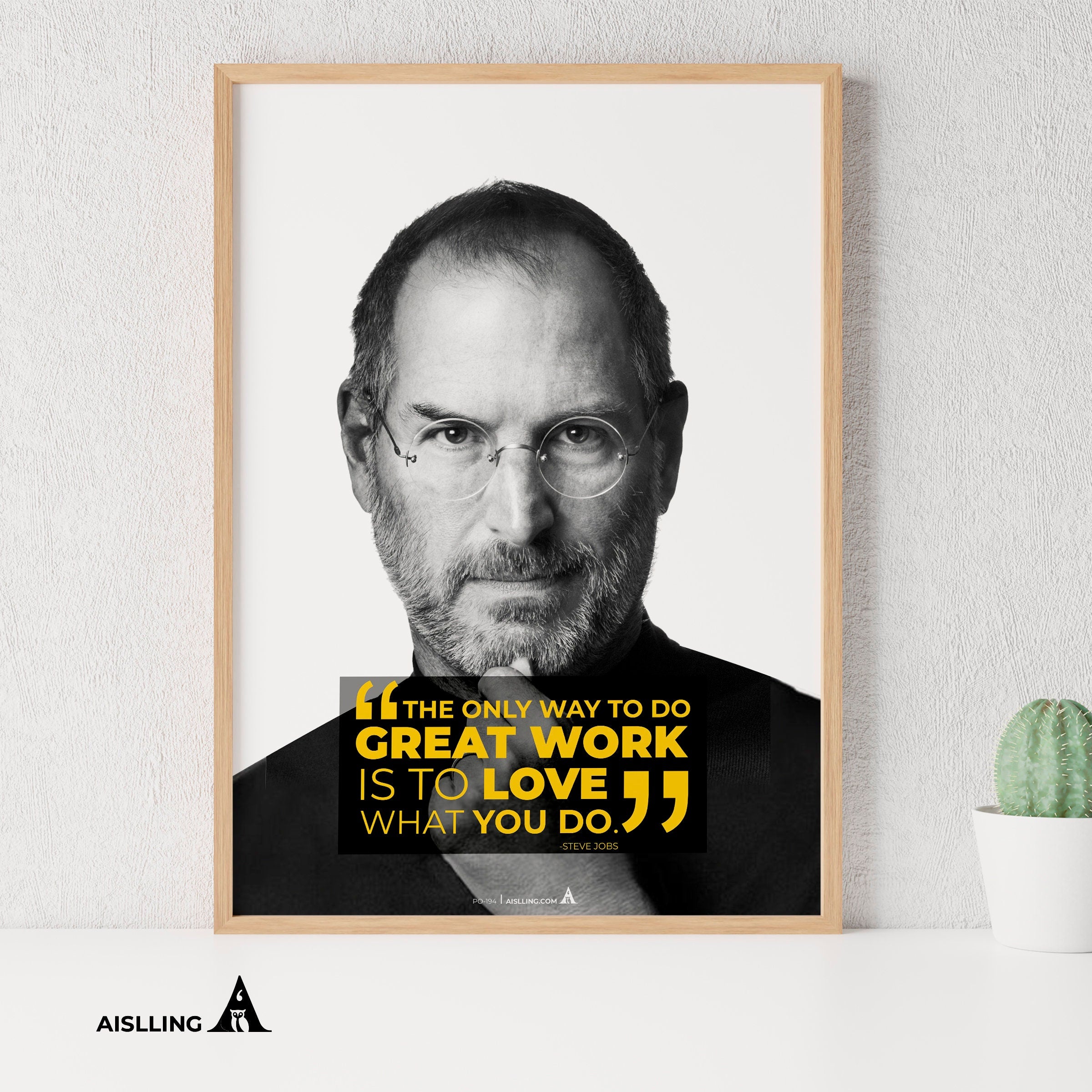Aislling — The only way to do great work is to love, Steve Jobs Quote Poster Printables, Inspirational Quot... | Aislling printable