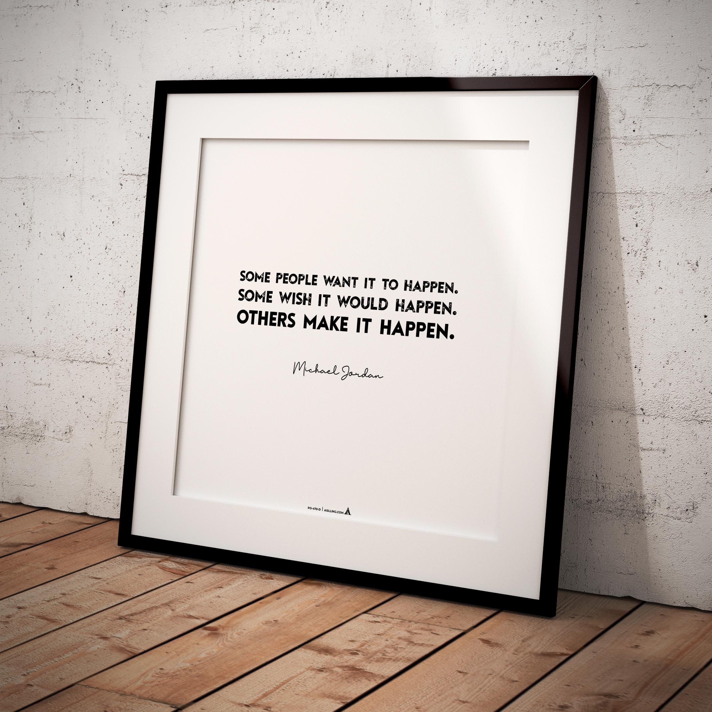 Air Jordan — Michael Jordan Motivational Quote Poster: NBA Sports Art (Digital Download) | Aislling printable