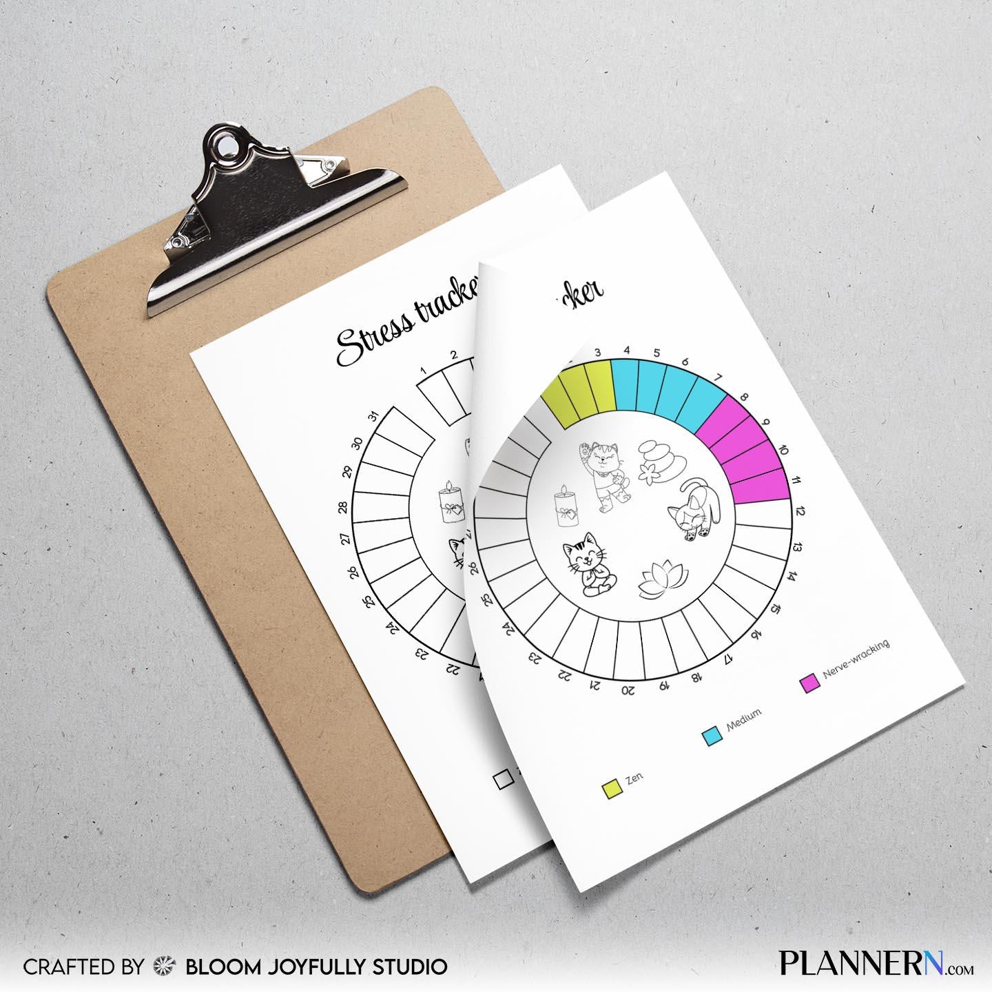 Anxiety Journal — Stress Tracker Printable, Stress Management Journal, Anxiety Tracker, Mental Wellness Pla... | Mindfulness printable