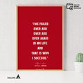 Athlete Quote — Michael Jordan Motivational Quote Art: Basketball Legend Printable (Digital Download) | Aislling printable